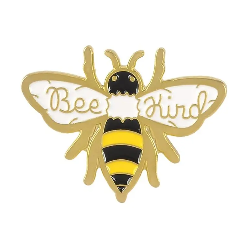 Alfileres de esmalte duro tipo abeja dura personalizados, insignia de solapa bonita, alfileres divertidos de polilla, sombreros, ropa decorativa para hombres y mujeres, broches, alfileres, regalos