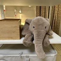 Coussin réversible en peluche super douce en forme d'éléphant, jouet en peluche rembourré en coton PP, cadeau unisexe chaud pour enfants