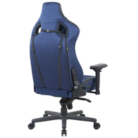 Chaise de jeu professionnelle pour adultes de grande taille, Pro 4D, confort à 180 degrés, durable, tissu de luxe bleu nuit