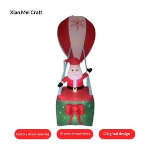 Luces LED Inflables de Navidad, Globos Aerostáticos Personalizados para Exteriores, Decoraciones Inflables de Santa Claus - Product Image 4