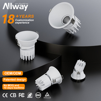 ALLWAY Modern Hotel - Módulo Comercial para Hoteles, Foco LED Empotrable de Aluminio de 5W, 10W, 15W, 20W para el Hogar y Sala de Estar