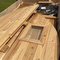 Sauna finlandais traditionnel en bois massif pour 4 personnes, avec vapeur sèche et panneau de commande, pour spa à domicile
