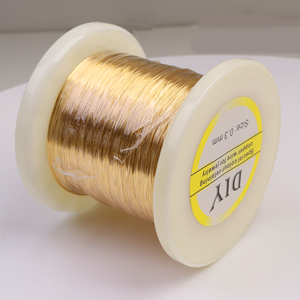 Fil d'artisanat en cuivre plaqué or et argent 18 carats 14 carats Flexible <span class=keywords><strong>pour</strong></span> la fabrication de <span class=keywords><strong>bijoux</strong></span> à bricoler soi-même en gros 250g par rouleau - Product Image 4