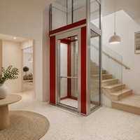 Ascenseur panoramique résidentiel combinant un design en verre, un contrôle fiable, une structure durable et un accès multi-étages pour la maison
