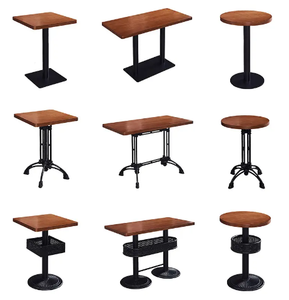 Bàn ăn thương mại hiện đại bằng gỗ với đầu đá cẩm thạch cho nhà hàng khách sạn bảng - Product Image 1