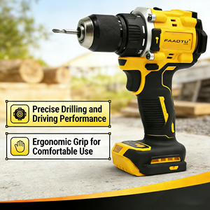 <span class=keywords><strong>Perceuse</strong></span> à colonne sans fil professionnelle FAaotu DCD805H2T-QW à vitesse variable, alimentation électrique pour la construction et les outils - Product Image 2