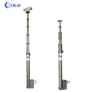 12V 24V Telescopic Mast 3 20 Meter Lighting <b>Cameras</b> Solar Tower Powerful Lifting Pole Customized Aluminum 20KG OK-DD03SJ Telesco - Product Image 3
