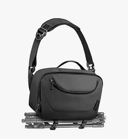 Sac pour appareil photo DSLR SLR Petit sac à dos pour appareil photo Convient aux sacs à dos antivol pour ordinateur portable 13 pouces avec housse de pluie Support de trépied