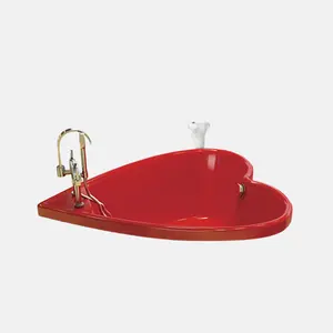 Bak mandi Romantis bentuk khusus bak mandi Modern 2 orang untuk proyek Hotel atau rumah