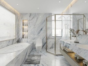 Lujo pulido decoración del hogar Calacatta <span class=keywords><strong>Manhattan</strong></span> mármol piedra losa azulejos - Product Image 2