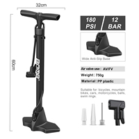 Pompe à pied en acier robuste BOMB pour gonflage de pneus de vélo de route et VTT 180 PSI, corps droit, vente en gros, directement de l'usine, personnalisation OEM