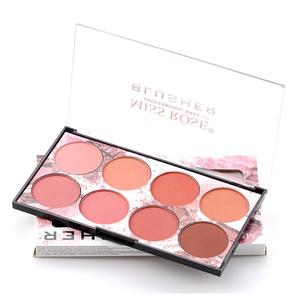 Palette de fard à joues <span class=keywords><strong>MISS</strong></span> ROSE 8 couleurs, palette de pigments minéraux pour le visage, poudre de fard à joues, maquillage professionnel, contour, ombre à paupières - Product Image 5