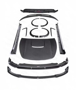 Kit carrosserie en fibre de carbone style CMST pour Tesla Model Y : Lame avant, jupes latérales, diffuseur, spoiler, capot - Product Image 2