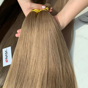 Extensions de cheveux humains vierges vietnamiens en vrac à prix de gros, qualité NASA, soyeux, résistant à la chute, luxe, super double drawn - Product Image 1