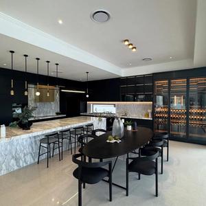 High Quality Commercial Stainless Steel Wine Cabinet Cooler Gold Color Modern Design Chinese Factory for Home Dining Hotel Use - Product Image 4