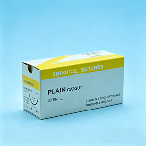 Sutura de Catgut Crómico - USP 2-0 3-0 4-0, Suturas Naturales Absorbibles y Estériles con Aguja de Corte Inverso, 12 Unidades por Caja, Uso Veterinario - Product Image 3