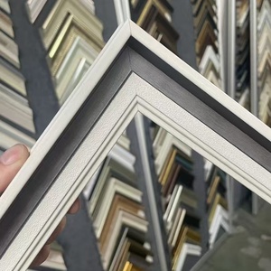 Nổ mô hình mới lạ màu xám và trắng xen kẽ cạnh rộng lõm dập nổi ảnh tường PS Polystyrene hình ảnh khung đúc - Product Image 6