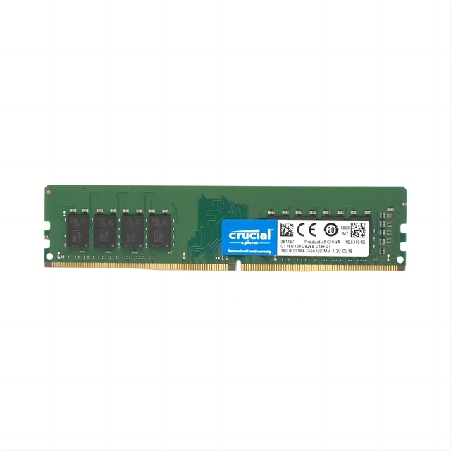 CRUCIAL Desktop Memory 16GB DDR4 2666MHz 1.2V UDIMM PC4-21300