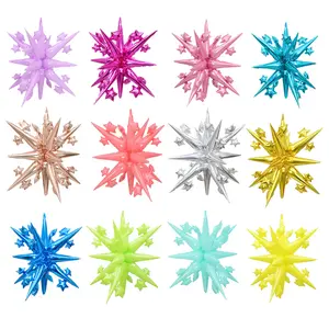 Hot Sale Multicolor Party Decoration Conjoined 42 Inch Aluminum 4d Starburst Foil Balloon Birthday Wedding Day Party Decoration