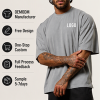 T-shirt personnalisé avec logo, coupe ample et épaules tombantes, maille respirante, séchage rapide, vêtements de sport, streetwear