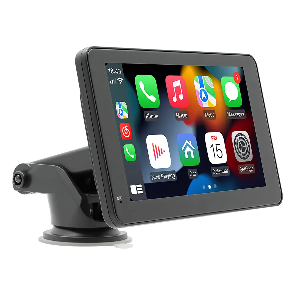 Портативный 7-дюймовый Автомобильный плеер с сенсорным экраном, стерео, DVD-радио, аудио, головное устройство, монитор, плеер, GPS, навигационная система для автомобиля, Carplay