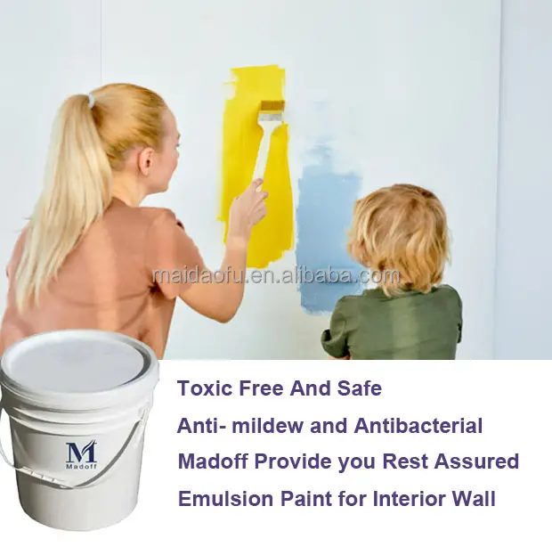 Peinture acrylique élastique imperméable crème émulsion peinture décorer mur peinture imperméable