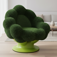 Chaise longue en herbe au design créatif, siège unique, canapé d'appoint de loisirs, mobilier d'extérieur pour salon, balcon