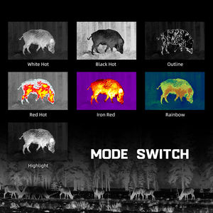 थर्मल दर्शक 25 मिमी लेंस 14x मैग्निफिकेशन और फील्ड निगरानी के लिए पुनर्चक्रण प्रतिरोध - Product Image 4