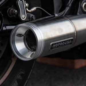 2-in-1 Edelstahl-Auspuffanlage für Harley <span class=keywords><strong>Softail</strong></span> Fatboy, Breakout, Street Bob, Slim, Low Rider, <span class=keywords><strong>Heritage</strong></span> Classic, Deluxe '18-'24 - Product Image 6