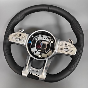 Volant en cuir personnalisé 809 pour <span class=keywords><strong>Mercedes</strong></span> <span class=keywords><strong>Benz</strong></span> W210 W218 W221 W222 W176 W118 C250 E350 - Product Image 2