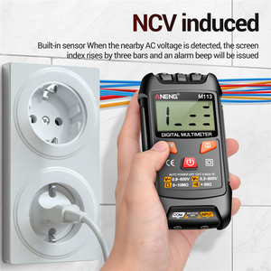 M113 Multimeter 1999 Count Digital AC/DC Voltage Meter Ohm NCV <strong>Measuring</strong> Mini <strong>Instruments</strong> Electricity <strong>Test</strong> Tool - Product Image 5