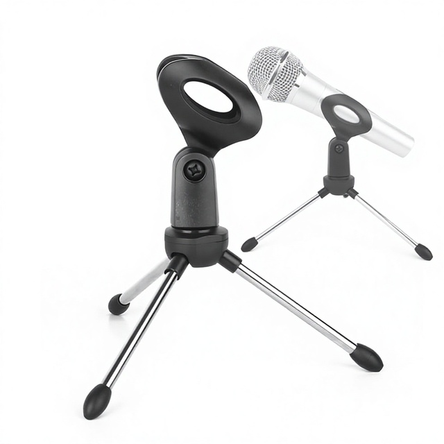 LKT-001 Mini Portable Table Tops Microphone Tripod Mic Stand Desktop Adjustable Microphones Tripods Holder