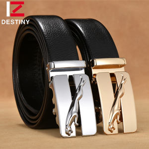 <span class=keywords><strong>Oro</strong></span> argento leopardo fibbia automatica in Pvc moda Brand di lusso da uomo cinture in pelle - Product Image 3