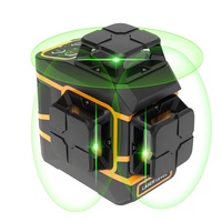 Nouveau niveau Laser vert faisceau Laser croix 12 lignes auto-nivelant 3d Auto professionnel Construction niveau Laser 360 degrés