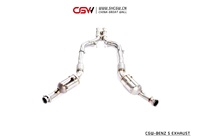 Tuyau de descente à son fort, avec bouclier thermique et raccord parfait pour mercedes Benz W222 S320 S400 S450 3.0T 2014 — 2018