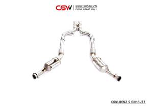 Потоковая труба с громким звуком и тепловым экраном, идеальная установка для разъема Benz W222 S320 S400 S450 3,0 T 2014-2018 - Product Image 2