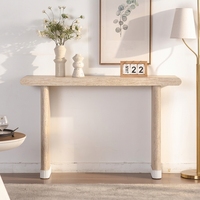 Table d'entrée rustique style ferme, console longue et étroite en bois, table de salon, table de couloir