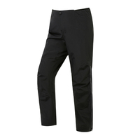 Pantalon de randonnée imperméable et coupe-vent pour homme et femme, fermeture éclair semi-ouverte, coque rigide, noir, pour activités de plein air, printemps/automne