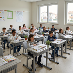 SONGYE Juego de Escritorio y Silla Metálicos Modernos para Aula de Secundaria, Altura Ajustable, ST-0408A, Escritorio Individual para Estudiante con Altura Ajustable - Product Image 4