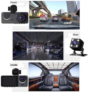 1080P FHD Dashcam Với IR Tầm Nhìn Ban Đêm Ghi Âm Vòng Lặp Chế Độ Đỗ Xe G Cảm Biến WDR Xe Máy Ảnh Dash Cam Cho 3 ''IPS Màn Hình - Product Image 3