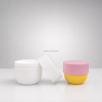 Pot en plastique PP personnalisé de grande capacité (30 ml, 50 ml, 75 ml, 150 ml, 200 ml, 300 ml, 500 ml) pour crème corporelle avec couvercle – Emballage pour soins personnels