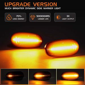 Flash LED luces de posición lateral dinámicas lámparas de señal de flecha para Alfa Romeo 147 Mito 955 GT 937 Fiat Bravo 2 luces indicadoras intermitentes - Product Image 3