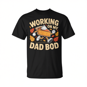 T-shirt Working On My Dad Bod pour homme, t-shirt drôle pour les fêtes de Thanksgiving - Product Image 2