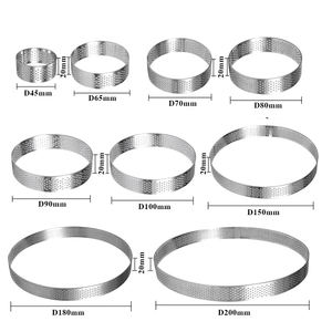 แม่พิมพ์เค้กมูสสแตนเลสแบบวงแหวน แม่พิมพ์ทาร์ตฝรั่งเศส ขายดี - Product Image 3