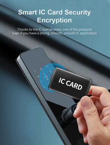 तुया स्मार्ट दरवाजा लॉक वाई-फाई सक्षम फिंगरप्रिंट/पासवर्ड/कार्ड/कुंजी/फोन अनलॉक डिजिटल हैंडल कीलेस एंट्री लकड़ी/स्टील/एल्यूमीनियम - Product Image 4