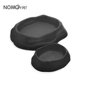 NOMOY <span class=keywords><strong>PET</strong></span> Pequeno Tamanho Grande Imitação Rocha De Plástico Água Comida Tigela Prato Réptil Tigela Alimentador - Product Image 2