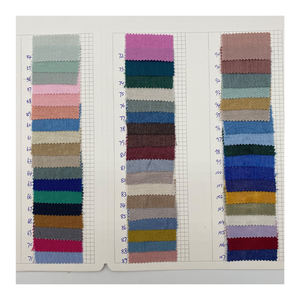 قماش A131 عالي الجودة ناعم يشبه الكتان مصنوع من مزيج البوليستر والرايون مضاد للكهرباء الساكنة وعازل للضوء لملابس الفتيات والسترات والفساتين - Product Image 2