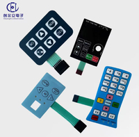 Custom Injection Machines Membrane Switch LED/EL Tactile Custom RGB LED Membrane Switch for Automatic Equipment Instrument