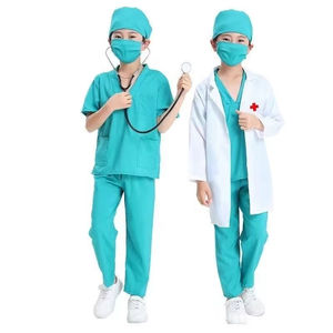 Juego <span class=keywords><strong>de</strong></span> actividades <span class=keywords><strong>de</strong></span> laboratorio <span class=keywords><strong>de</strong></span> ciencias primarias para niños, bata <span class=keywords><strong>de</strong></span> laboratorio <span class=keywords><strong>de</strong></span> algodón tejida con LOGOTIPO estampado personalizado para niños <span class=keywords><strong>de</strong></span> 3 a 12 años - Product Image 6