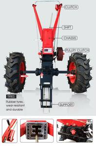 ماكينة الحراثة الزراعية ذات العجلتين المثبتة في الخلف مع ترس ومحرك للاستخدام المنزلي - Product Image 2